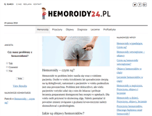 Tablet Screenshot of hemoroidy24.pl